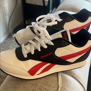 Reebok Black, White, and Red Athletic Shoes